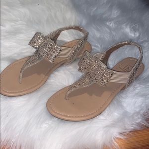 Material girl thong sandals